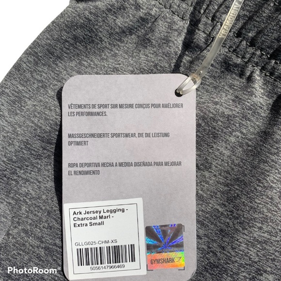 Gym Shark Ark Jersey Charcoal Marl Leggings - Picture 11 of 11